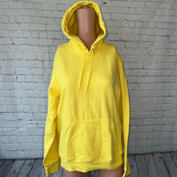 Hanes Tops - Hanes Ecosmart Yellow Hoodie size S